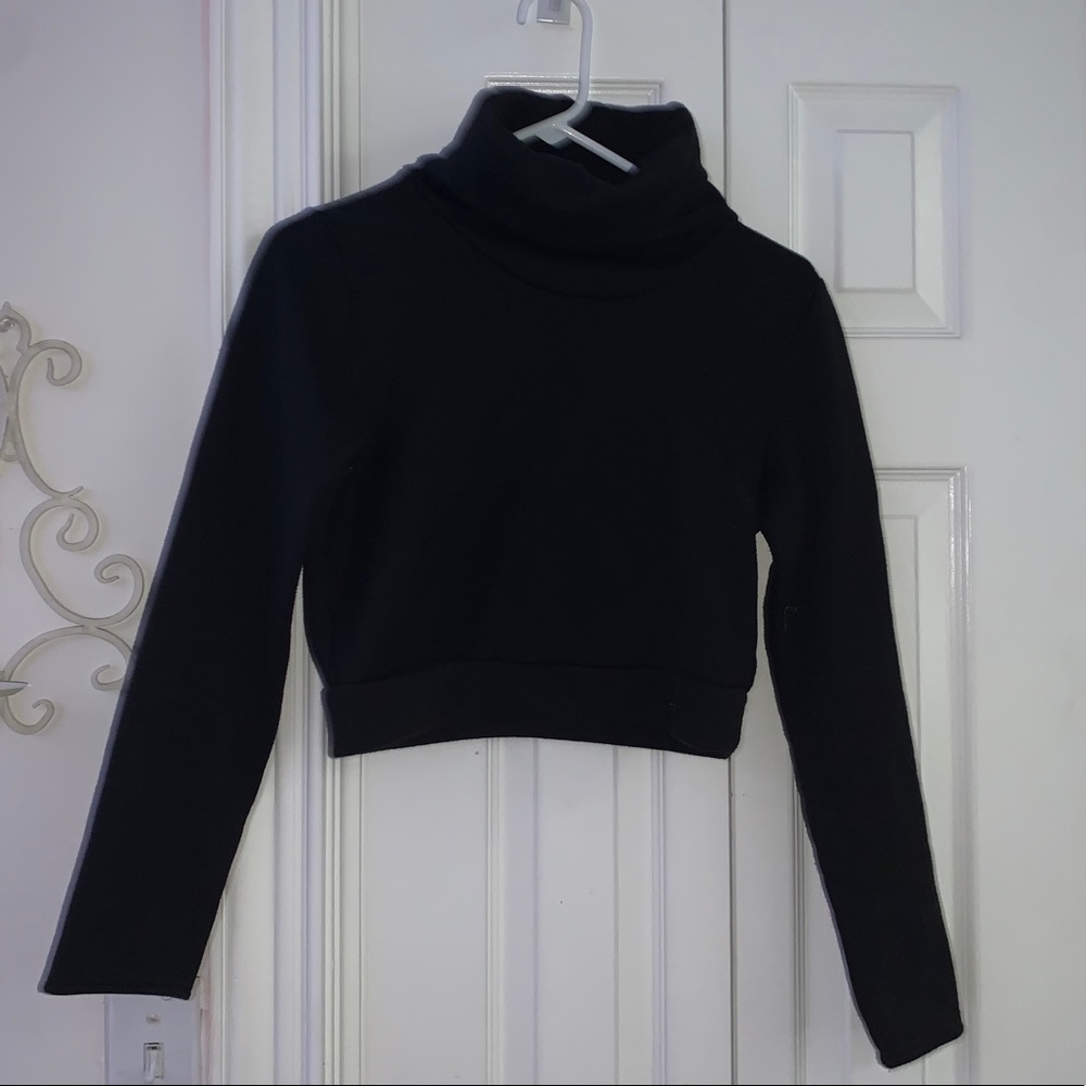 Alo yoga cropped turtleneck sweater